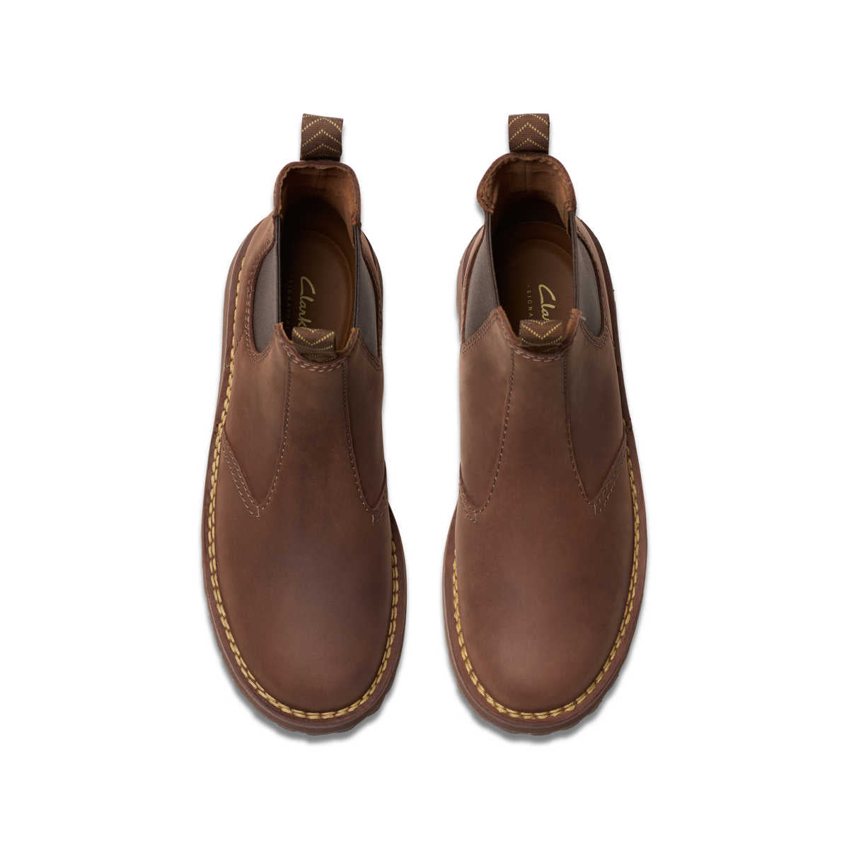 Clarks Solsbury Easy Dark Brown Men מגפי גברים קלארקס