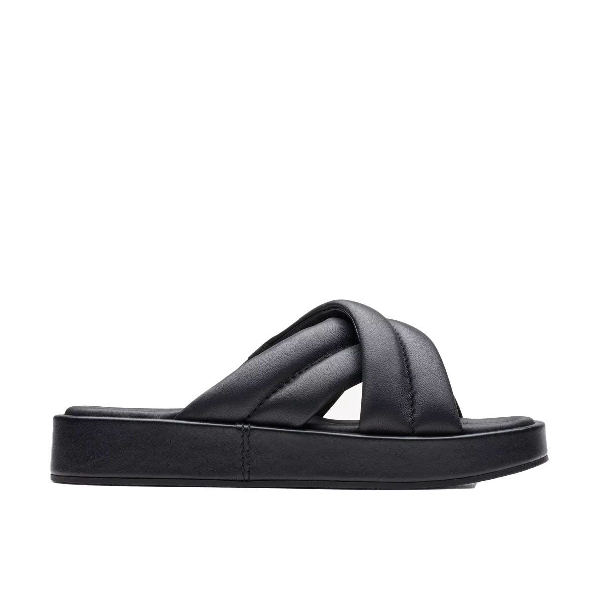 Clarks Alda Glide Black Leather כפכפי קלארקס לנשים