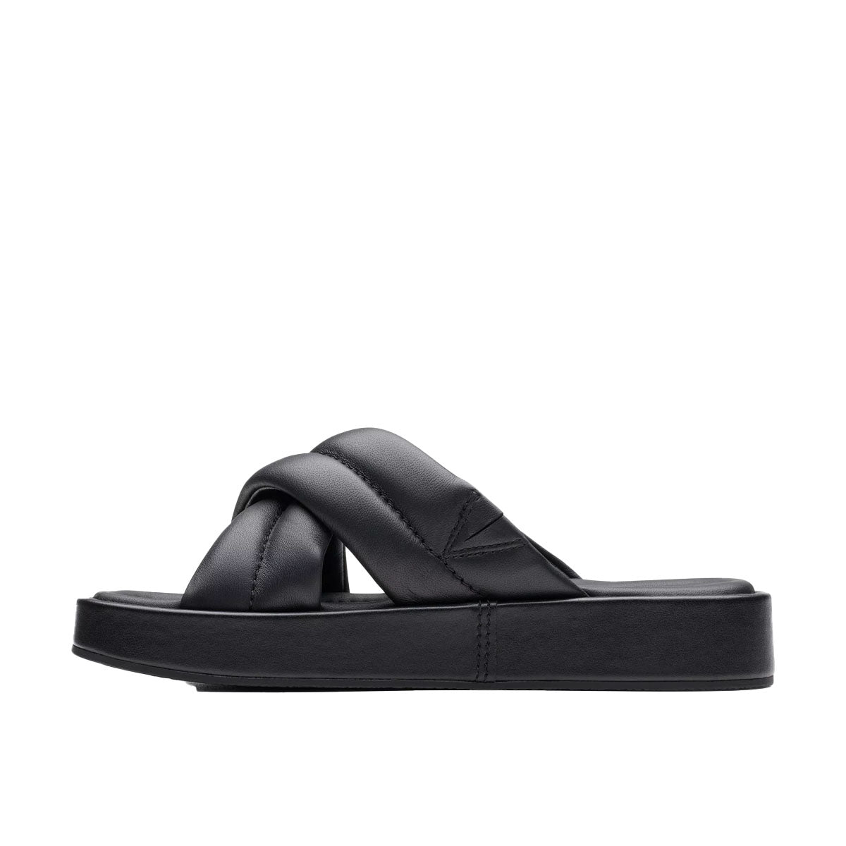 Clarks Alda Glide Black Leather כפכפי קלארקס לנשים