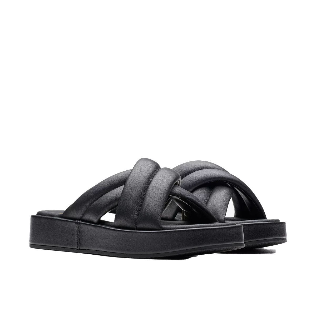 Clarks Alda Glide Black Leather כפכפי קלארקס לנשים