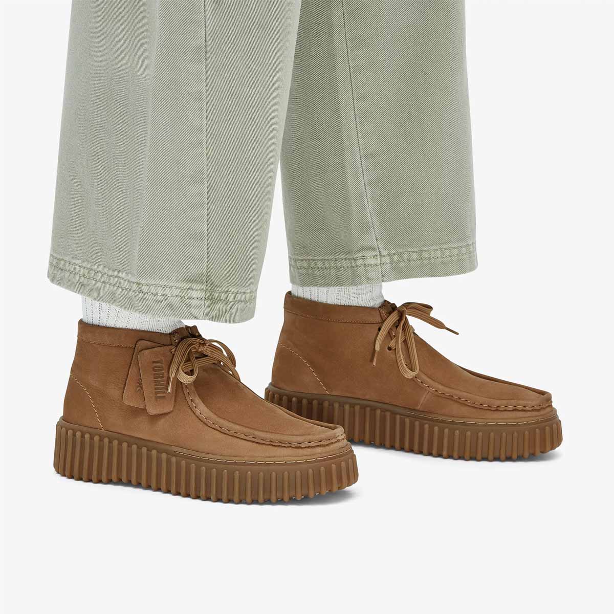 Clarks Torhill Moss Light Tan Nubuck נעלי קלארקס לנשים