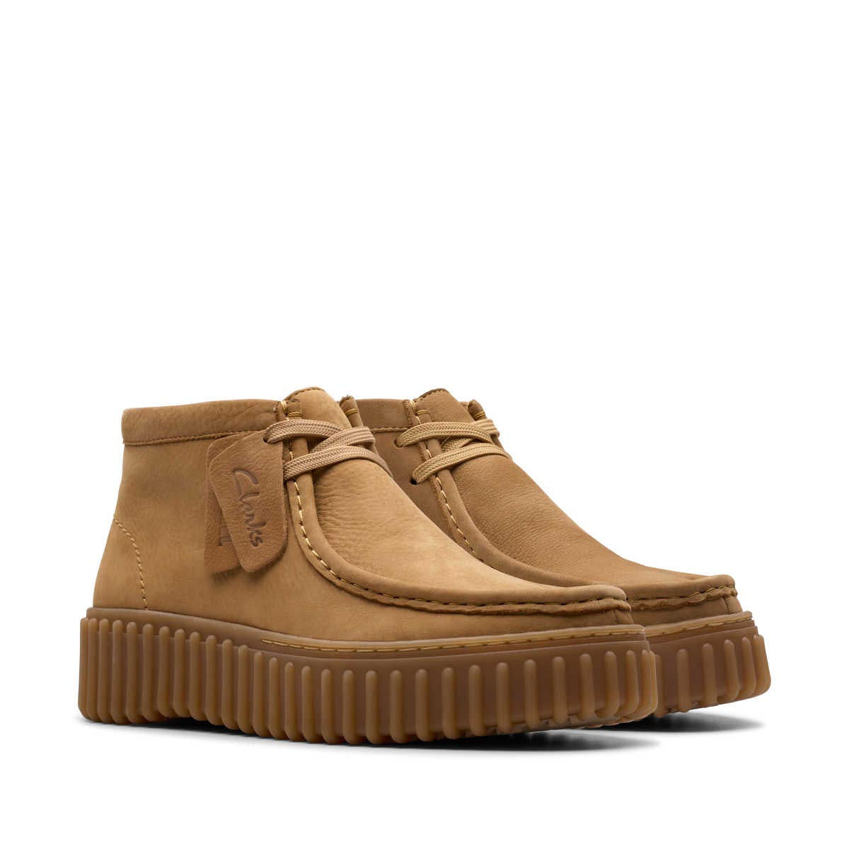 Clarks Torhill Moss Light Tan Nubuck נעלי קלארקס לנשים