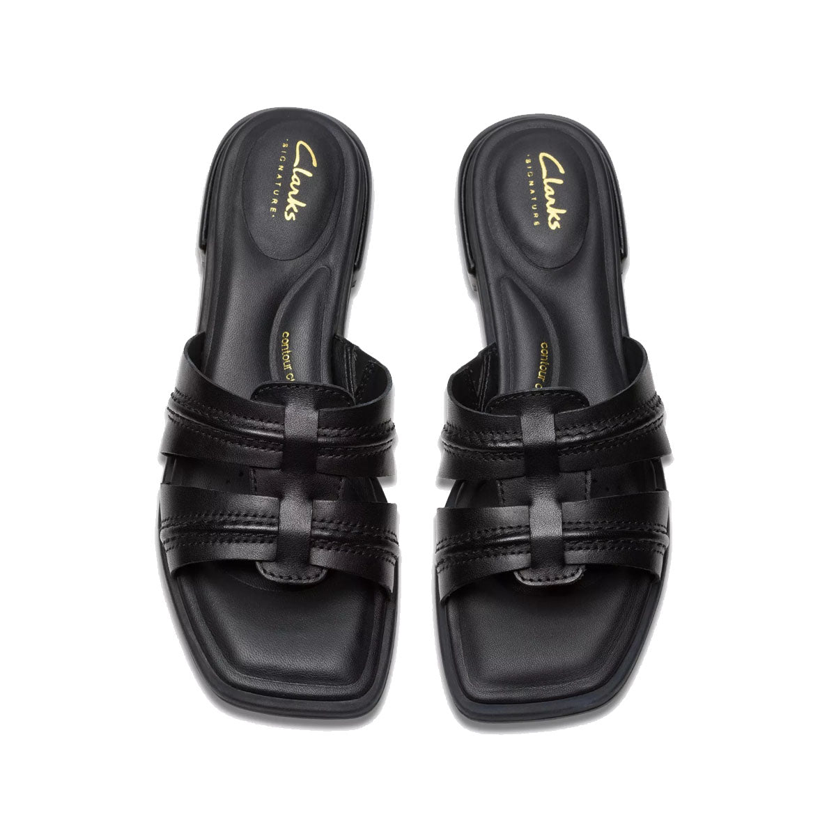 Clarks Ariany Mule Black Leather כפכפי נשים קלארקס