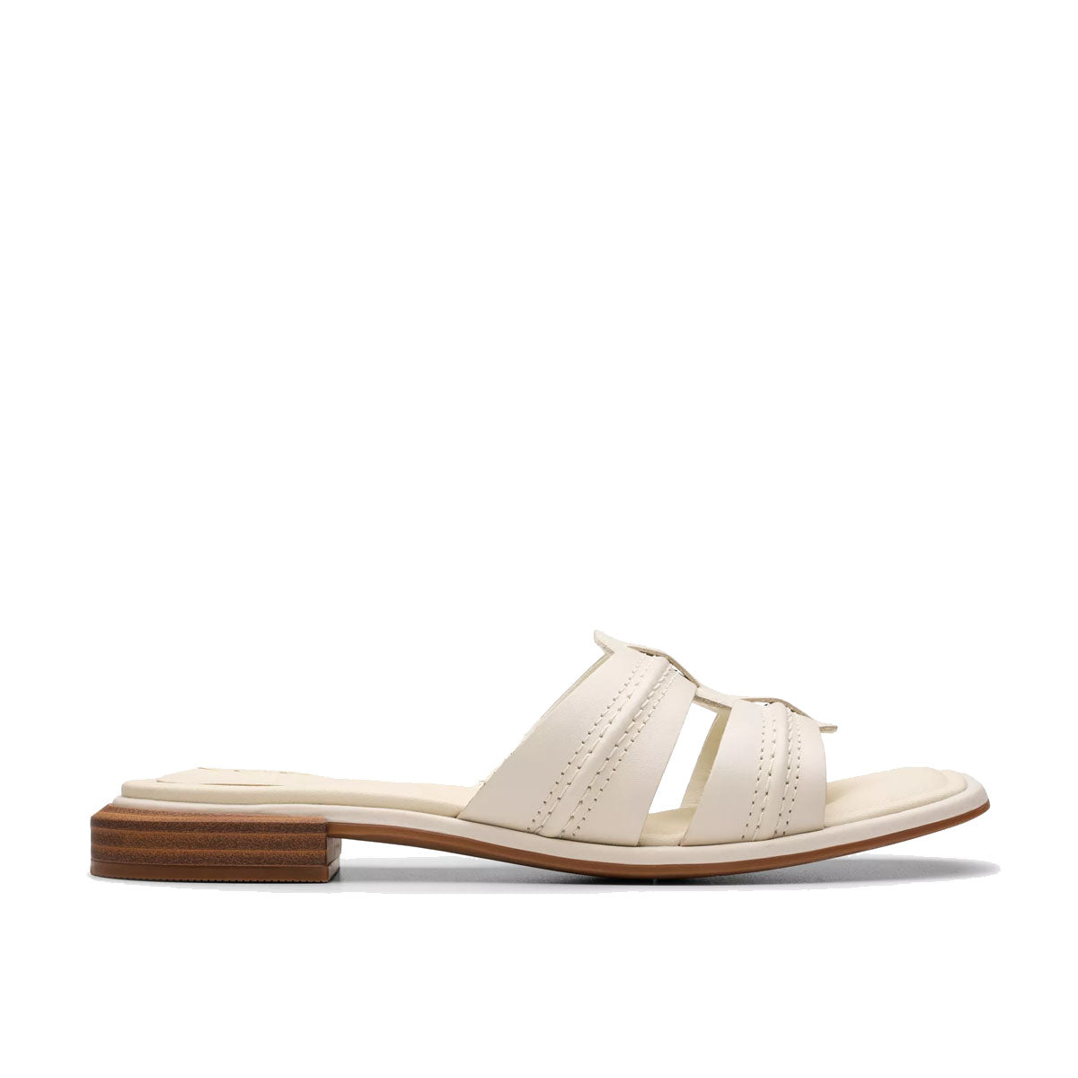 Clarks Ariany Mule Cream Leather Cream כפכפי קלארקס לנשים