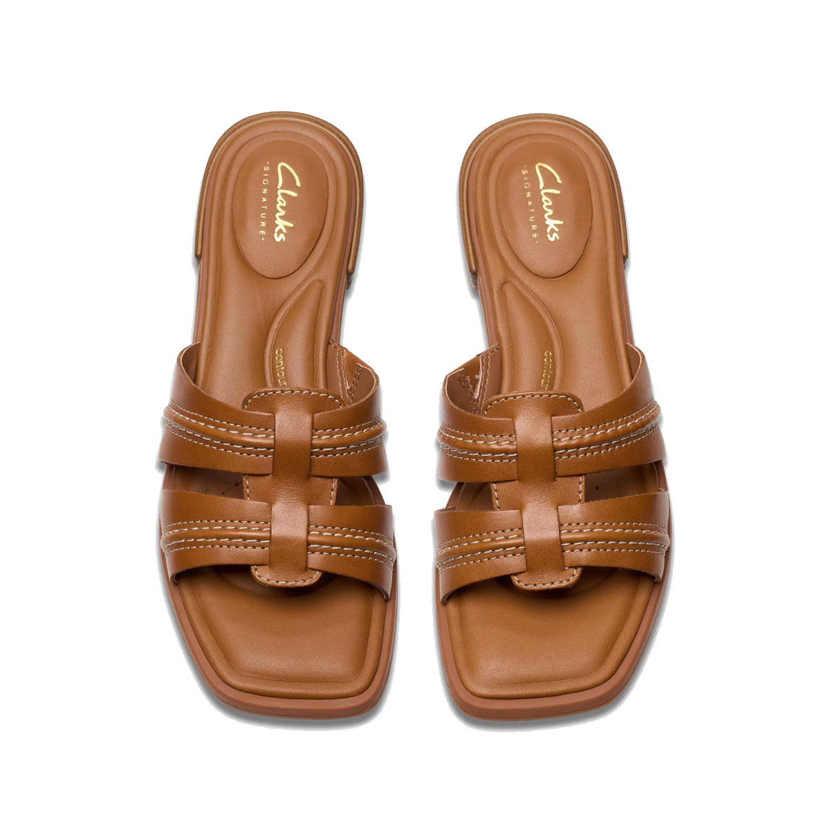 Clarks Ariany Mule Tan Leather כפכפי קלארקס לנשים