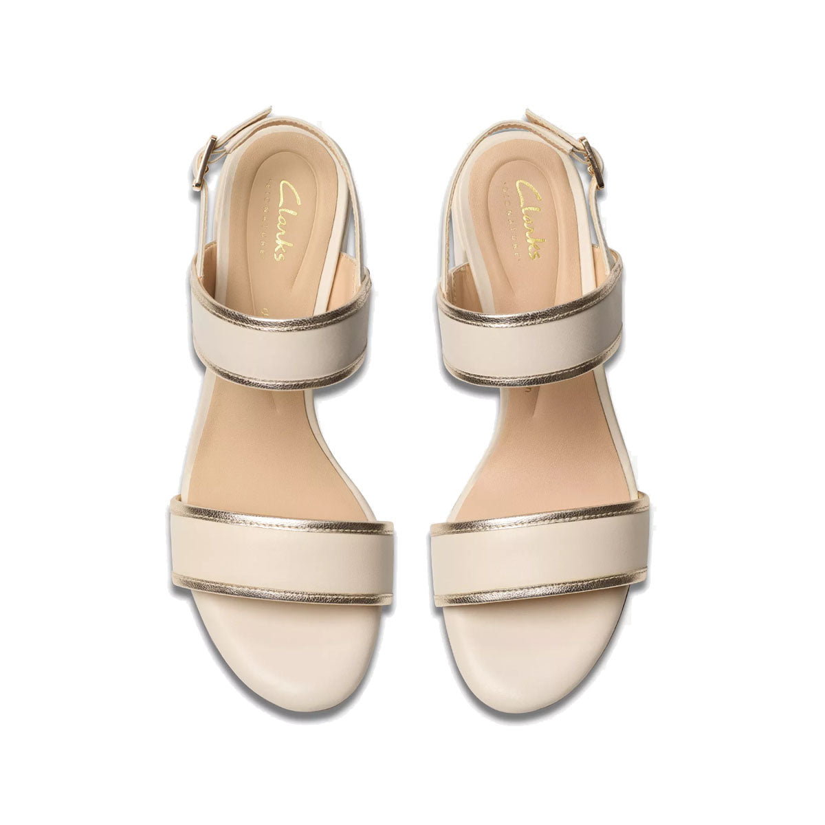 Clarks Ezoria Sling Cream Multi נעלי עקב קלארקס