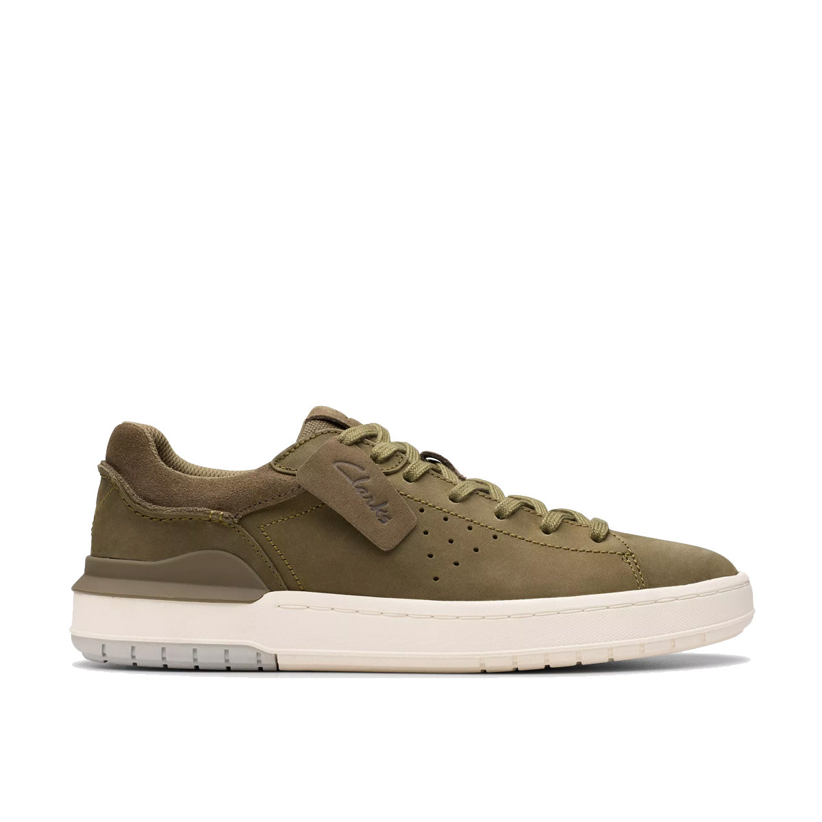 Clarks Courtlite2 Run Olive Nubuck נעלי סניקרס לגברים