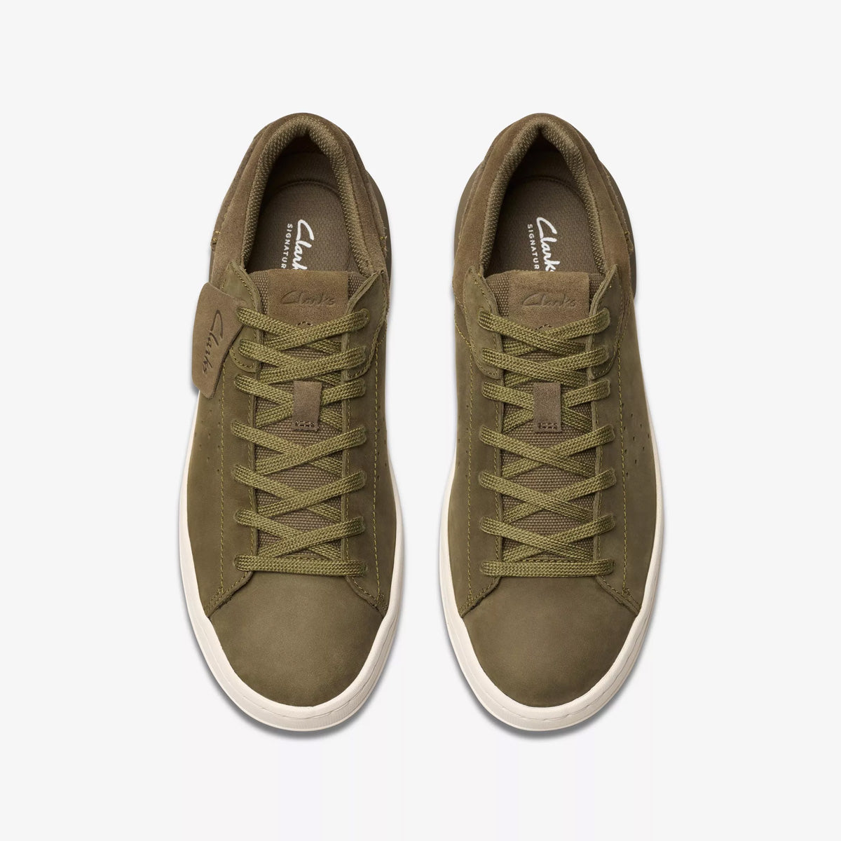 Clarks Courtlite2 Run Olive Nubuck נעלי סניקרס לגברים