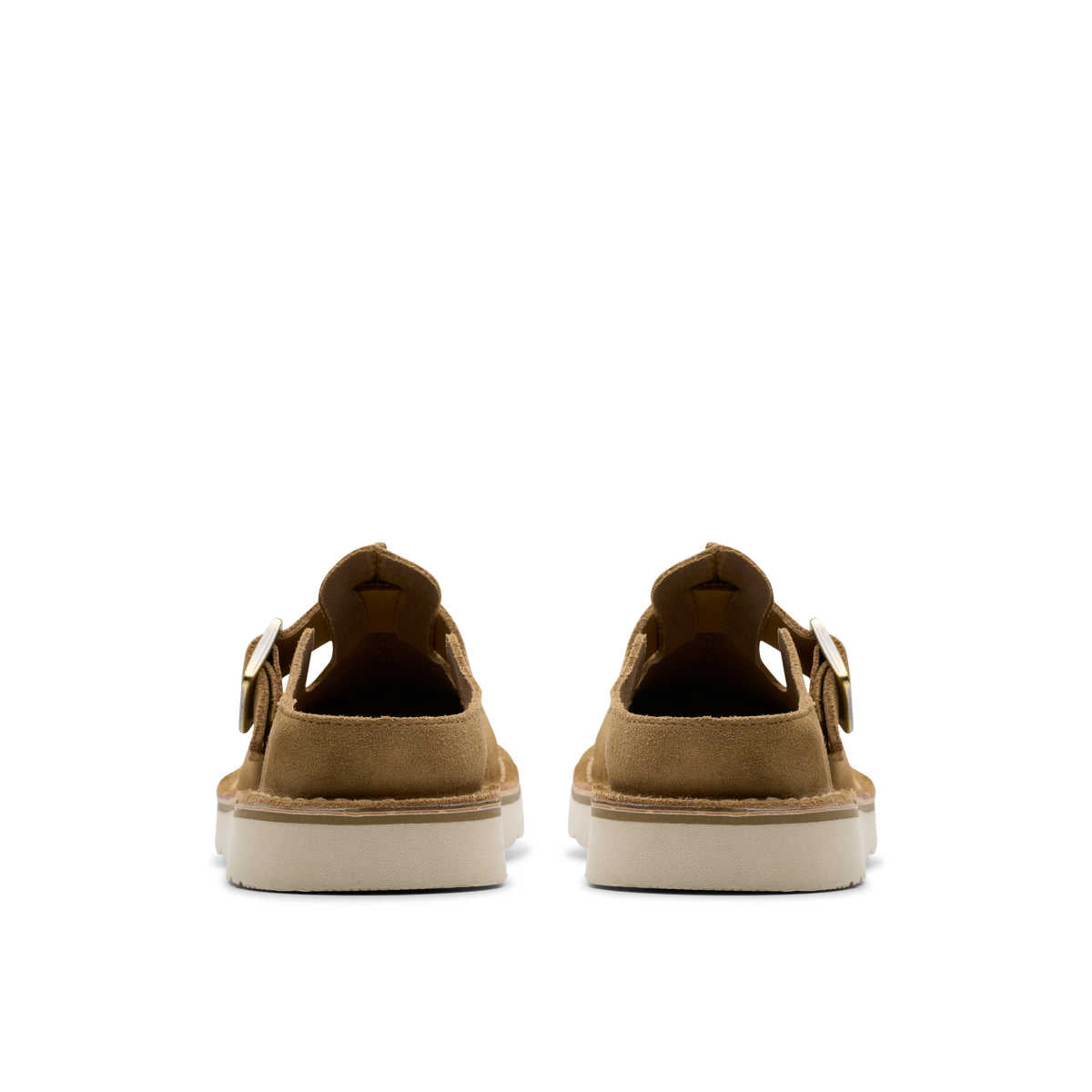 Clarks Solsbury Mule. Dark Sand Suede כפכפי קלארקס לנשים