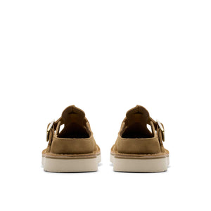 Clarks Solsbury Mule. Dark Sand Suede כפכפי קלארקס לנשים