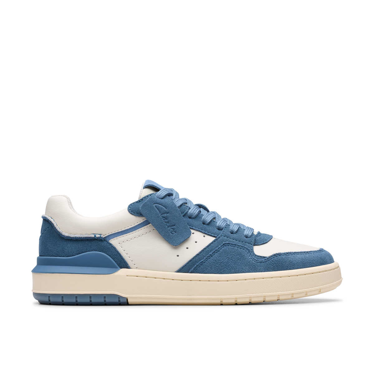 Clarks Men Courtlite2 Lo Blue Combi סניקרס קלארקס לגברים