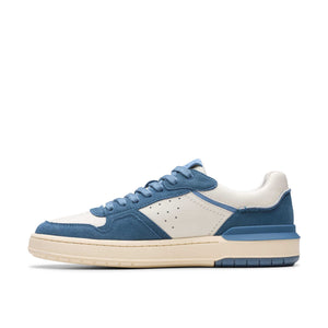 Clarks Men Courtlite2 Lo Blue Combi סניקרס קלארקס לגברים