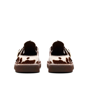 Clarks Solsbury Mule. Cow Print כפכפי קלארקס לנשים