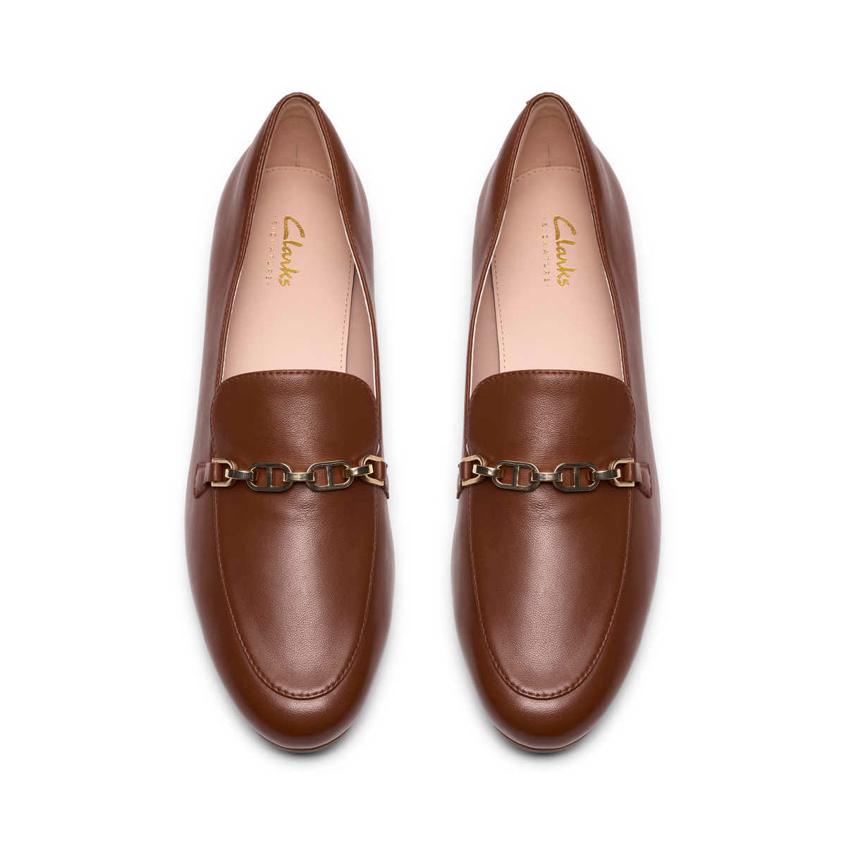 Clarks Tamna Iris Tan נעלי מוקסין קלארקס