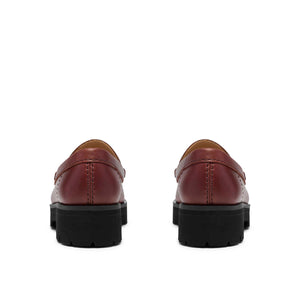 Clarks Yukoner Penny Mahogany נעלי מוקסין קלארקס לנשים