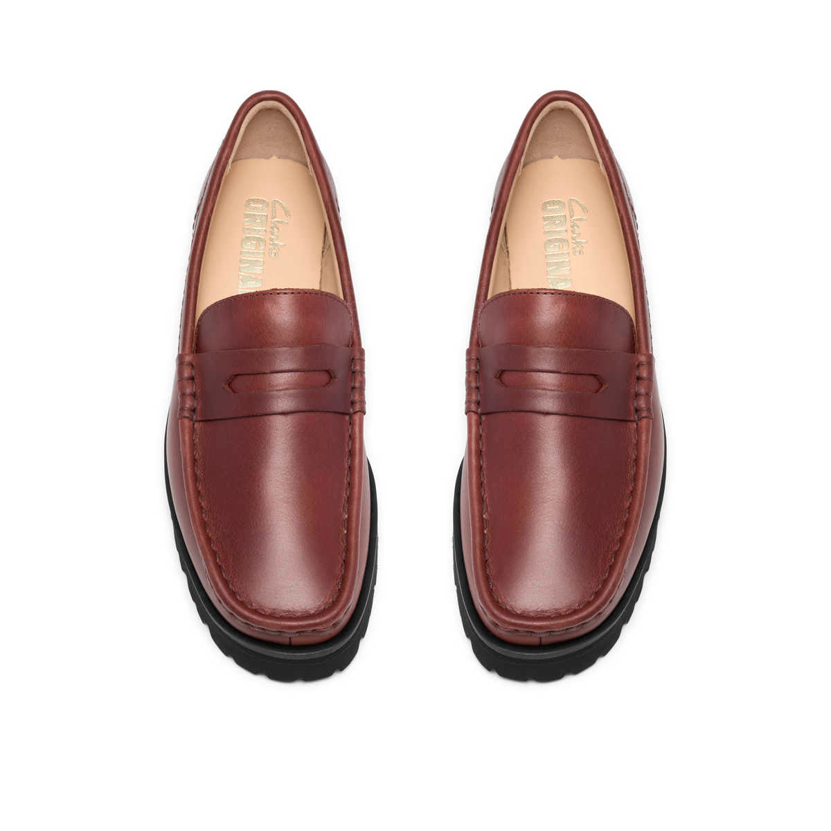 Clarks Yukoner Penny Mahogany נעלי מוקסין קלארקס לנשים