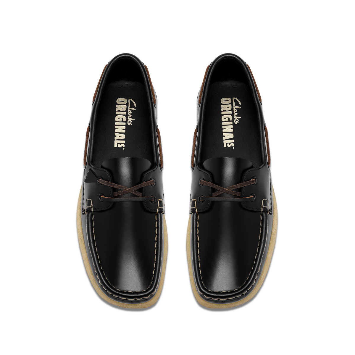 Clarks Godney Boat Black נעלי קלארקס מוקסין לנשים