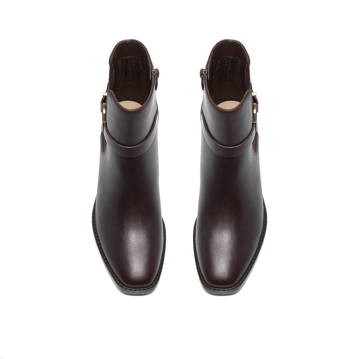 Clarks 26329345 Wrenn Buckle Dark Brown Lea מגפי קלארקס לנשים
