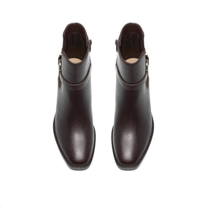 Clarks 26329345 Wrenn Buckle Dark Brown Lea מגפי קלארקס לנשים