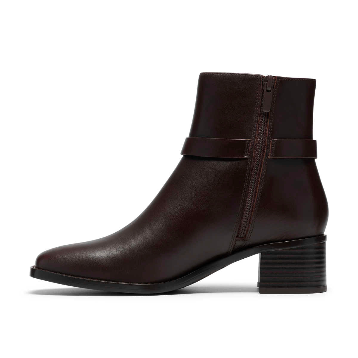 Clarks 26329345 Wrenn Buckle Dark Brown Lea מגפי קלארקס לנשים