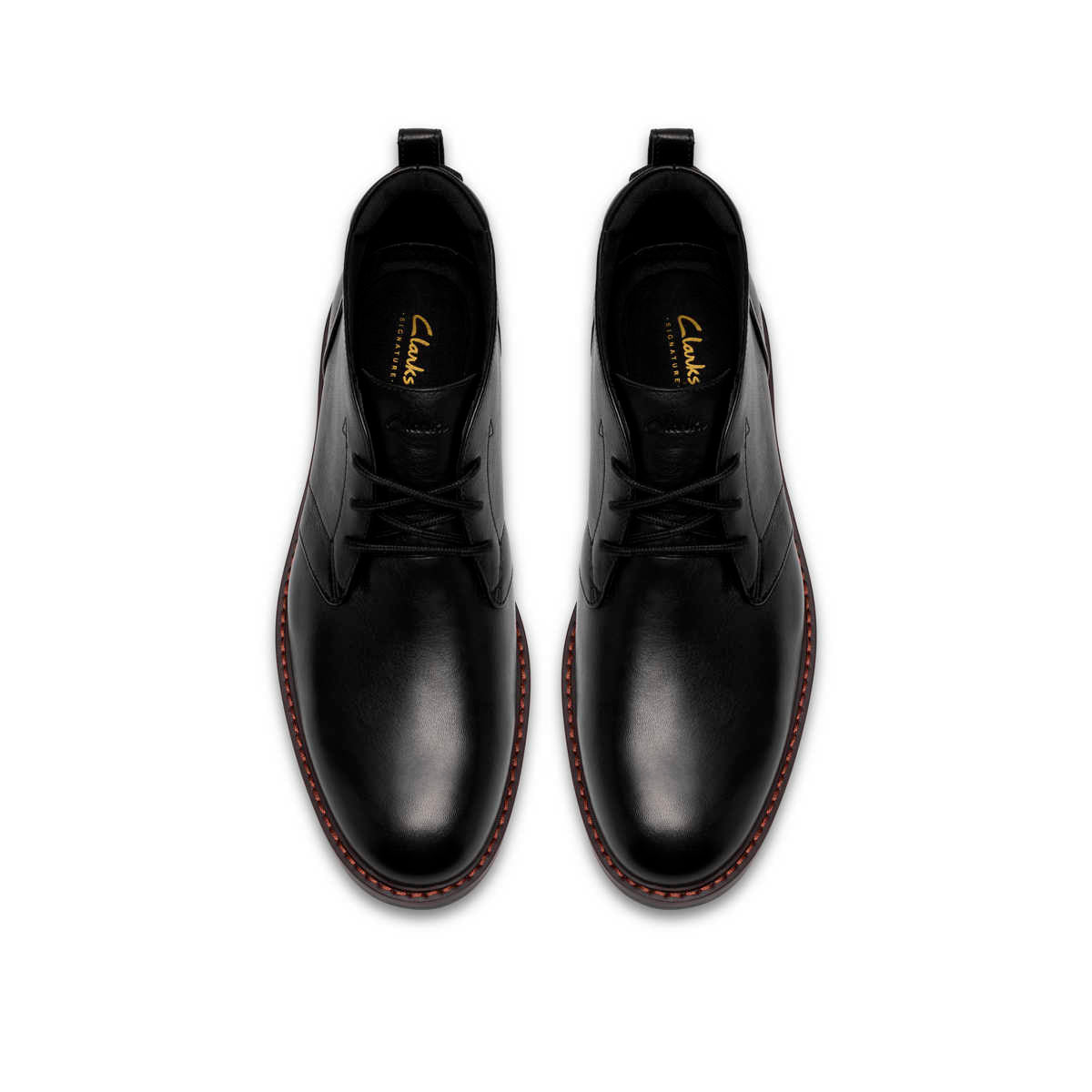 Clarks Aldwin2 Chukka Black Leather מגפי קלארקס לגברים