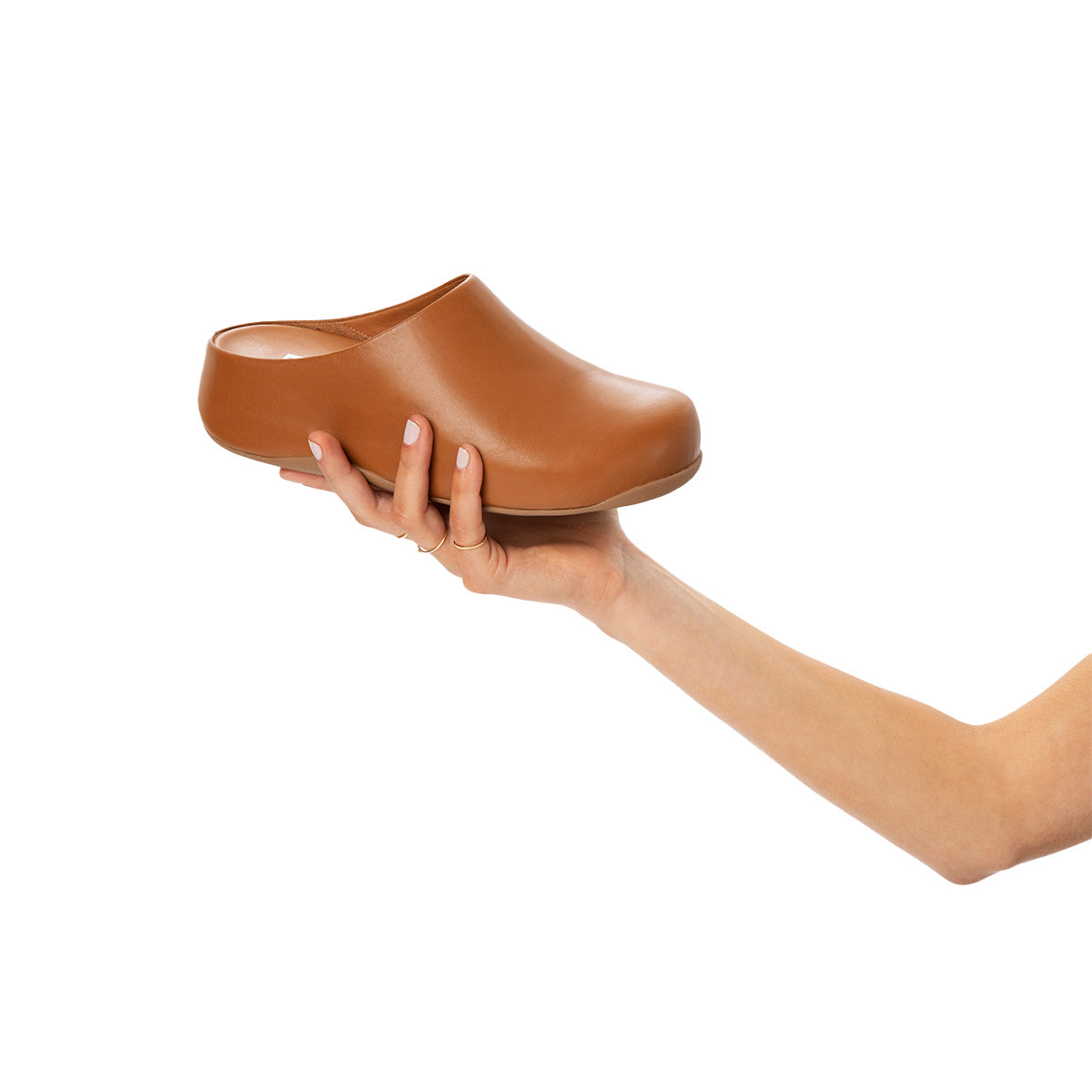 Fit-Flop Shuv Leather Light Tan שוב עור חום נשים