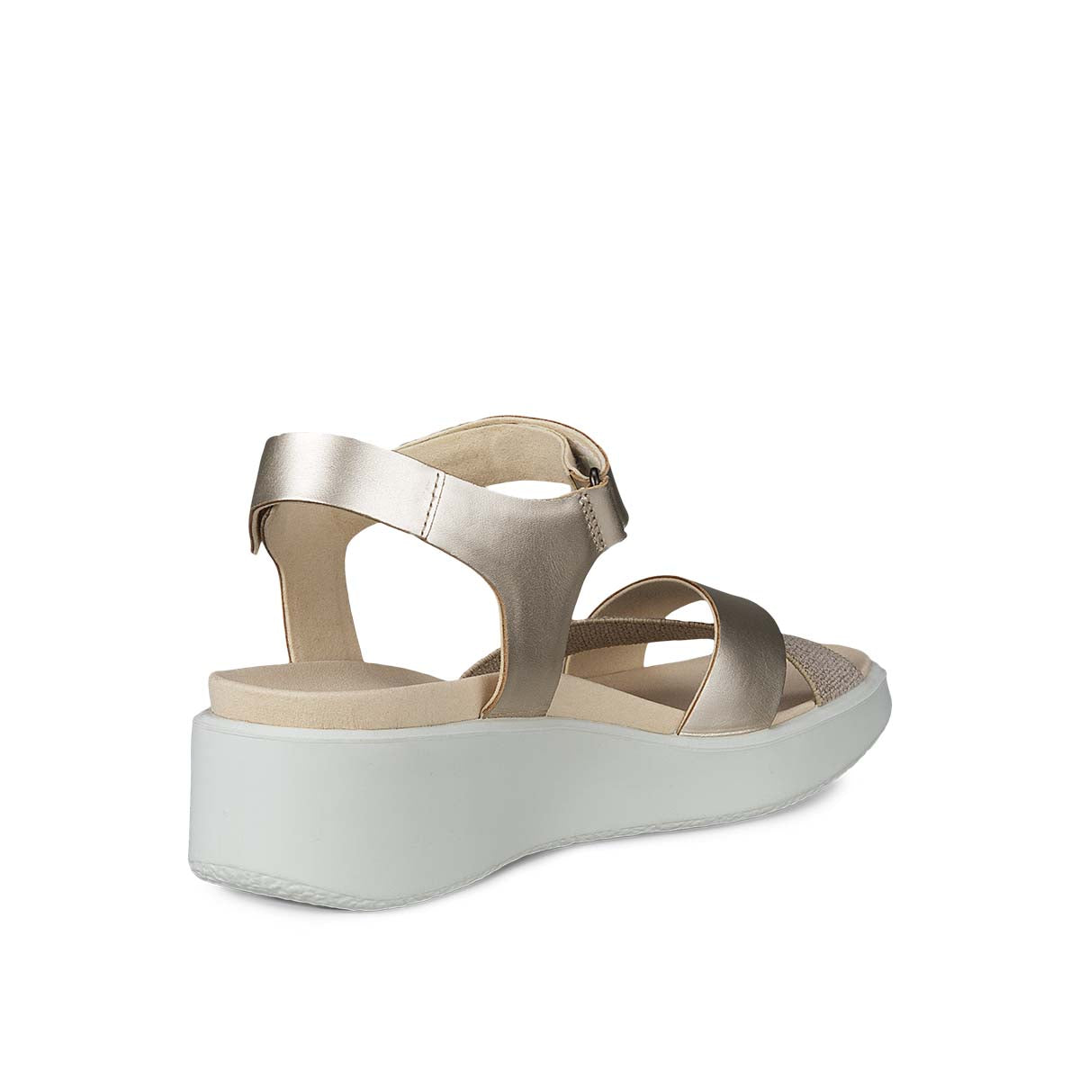 Ecco Flowt Wedge LX W Pure Wh Gold סנדלי אקו לנשים