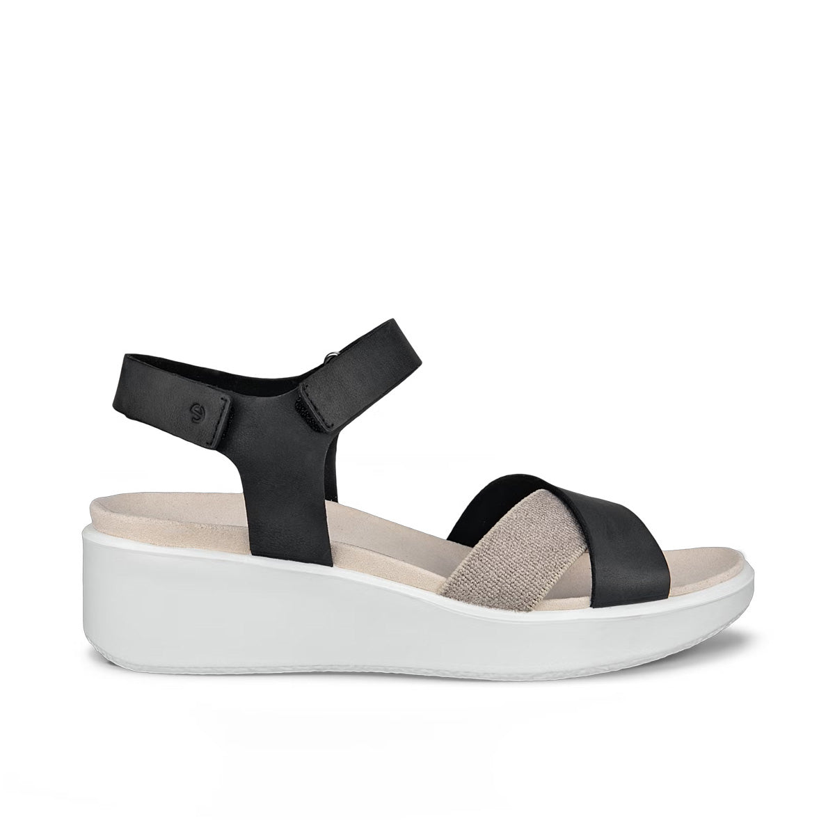 Ecco Flowt Wedge LX W Black סנדלי נשים אקו