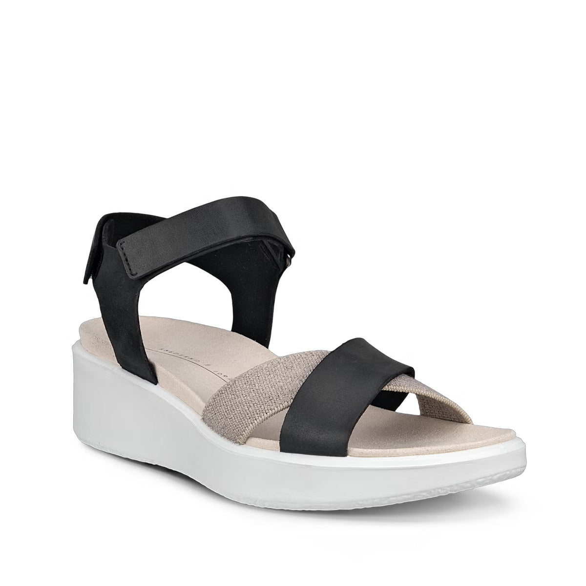 Ecco Flowt Wedge LX W Black סנדלי נשים אקו