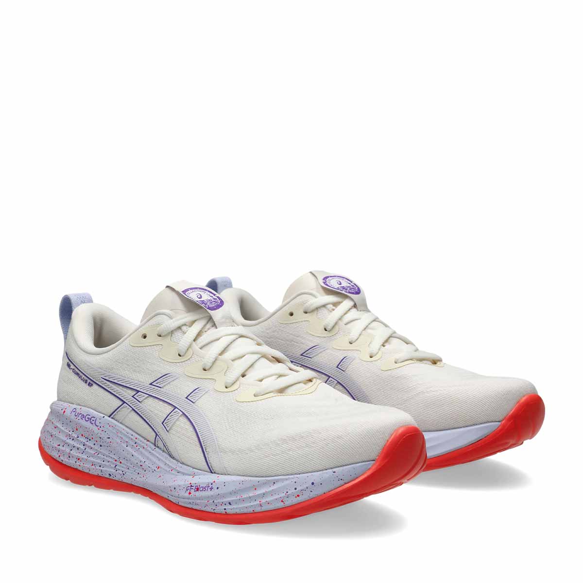 Asics Gel Cumulus 27 Tokyo Women Cream Edo Purple נעלי ריצה ג'ל קומולוס 27 טוקיו לנשים