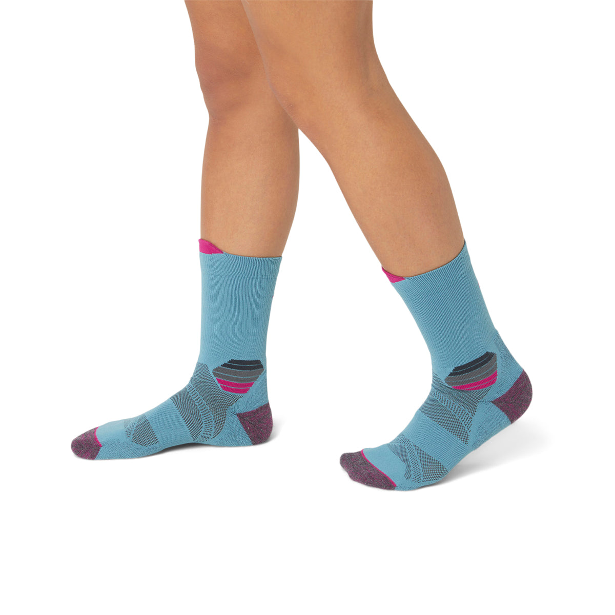 Asics Fujitrail Run Sock Sage Fuchsia Red גרבי אסיקס