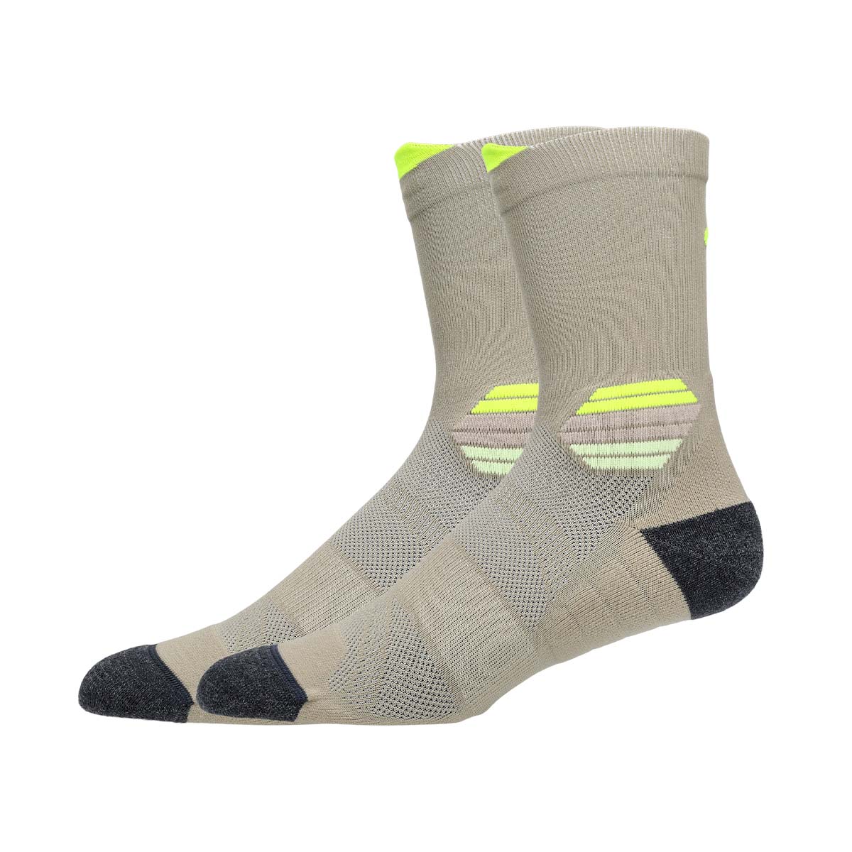 Asics Fujitrail Run Crew Sock Pepper Safety Yellow גרבי אסיקס