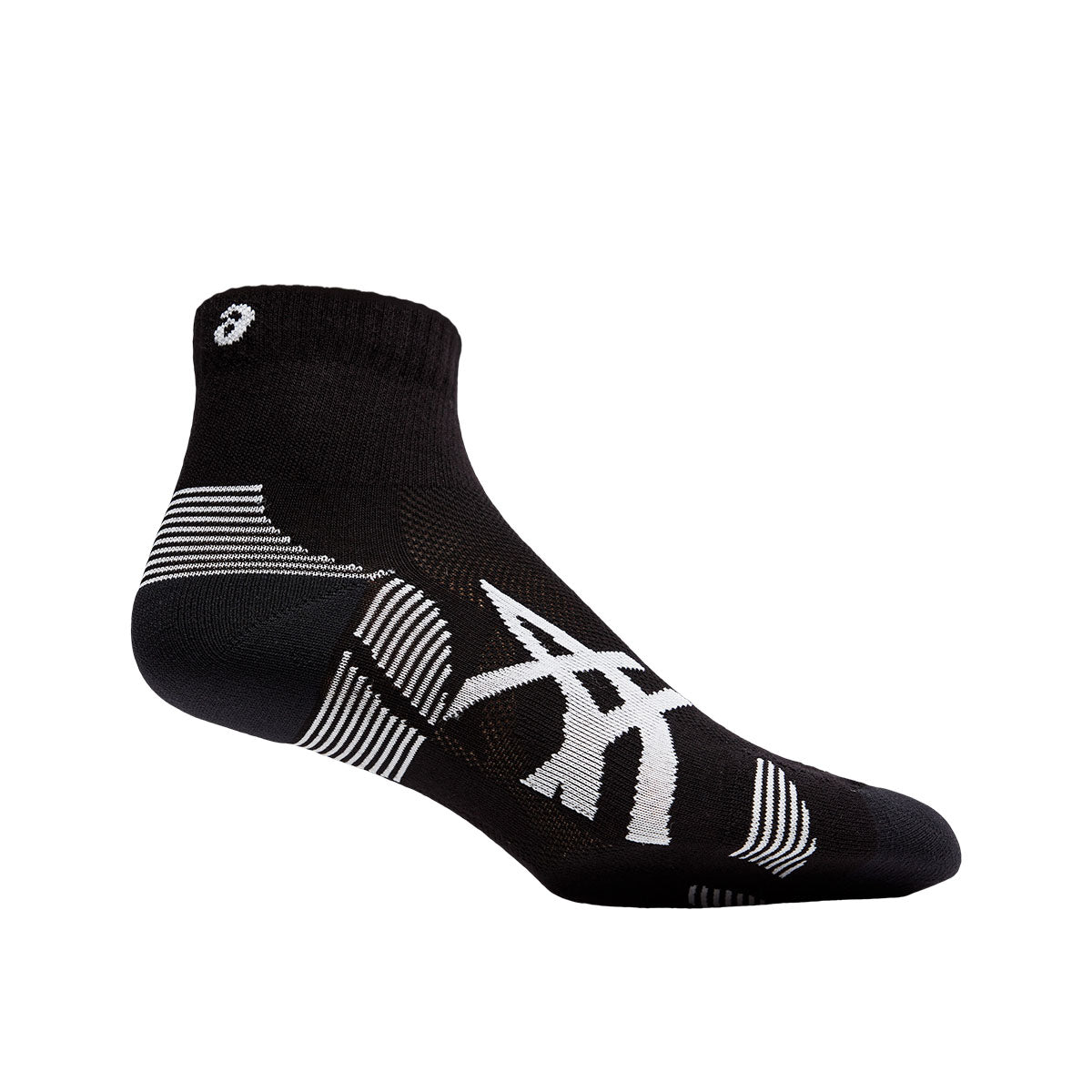 Asics 2Ppk Cushion Run Quarter Sock Unisex Black White גרבי אסיקס