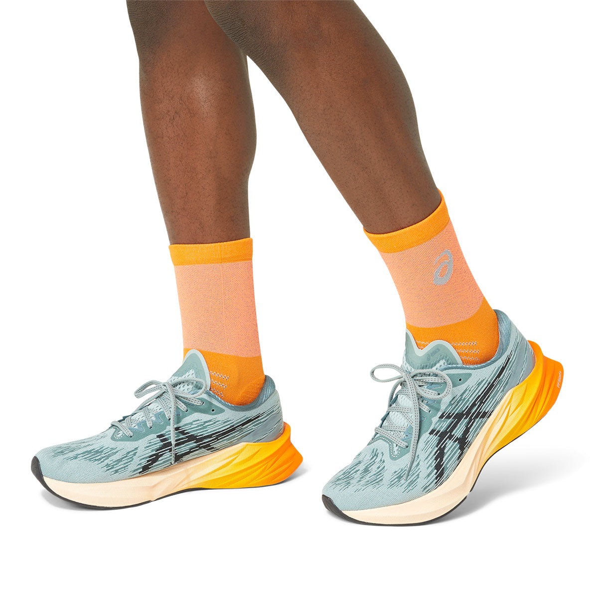 Asics Lite-Show Run Crew Sock Bright Orange גרבי אסיקס