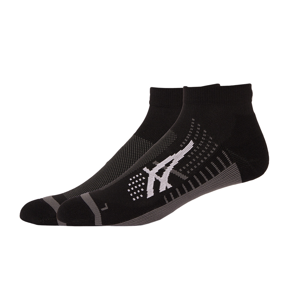 Asics Icon Run Quarter Sock Black Carrier Grey גרבי אסיקס