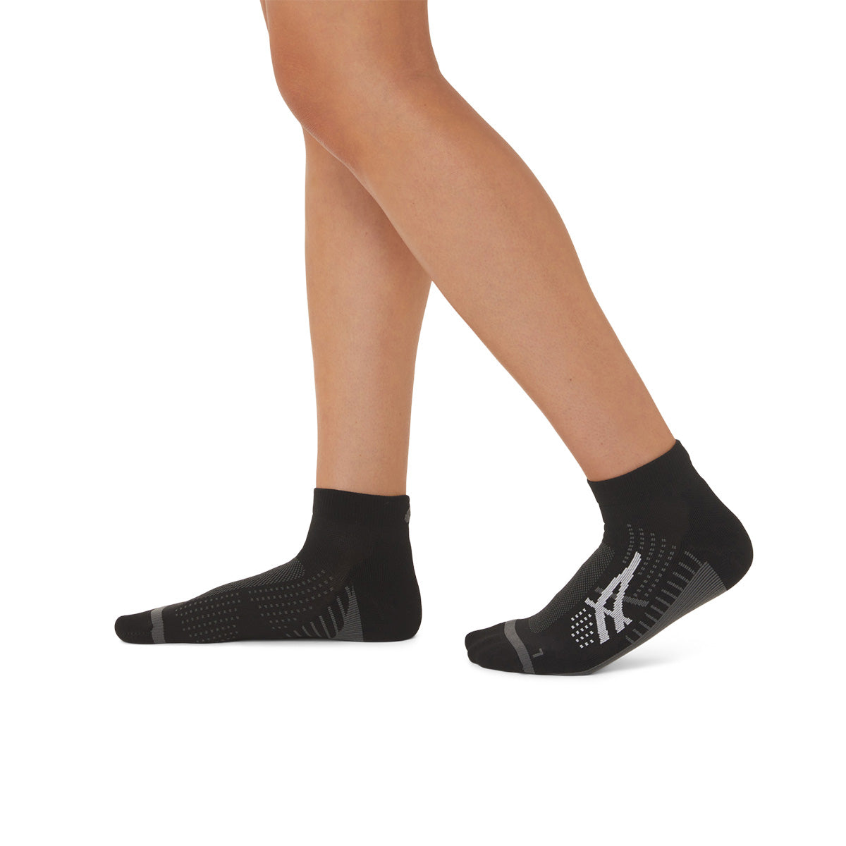 Asics Icon Run Quarter Sock Black Carrier Grey גרבי אסיקס