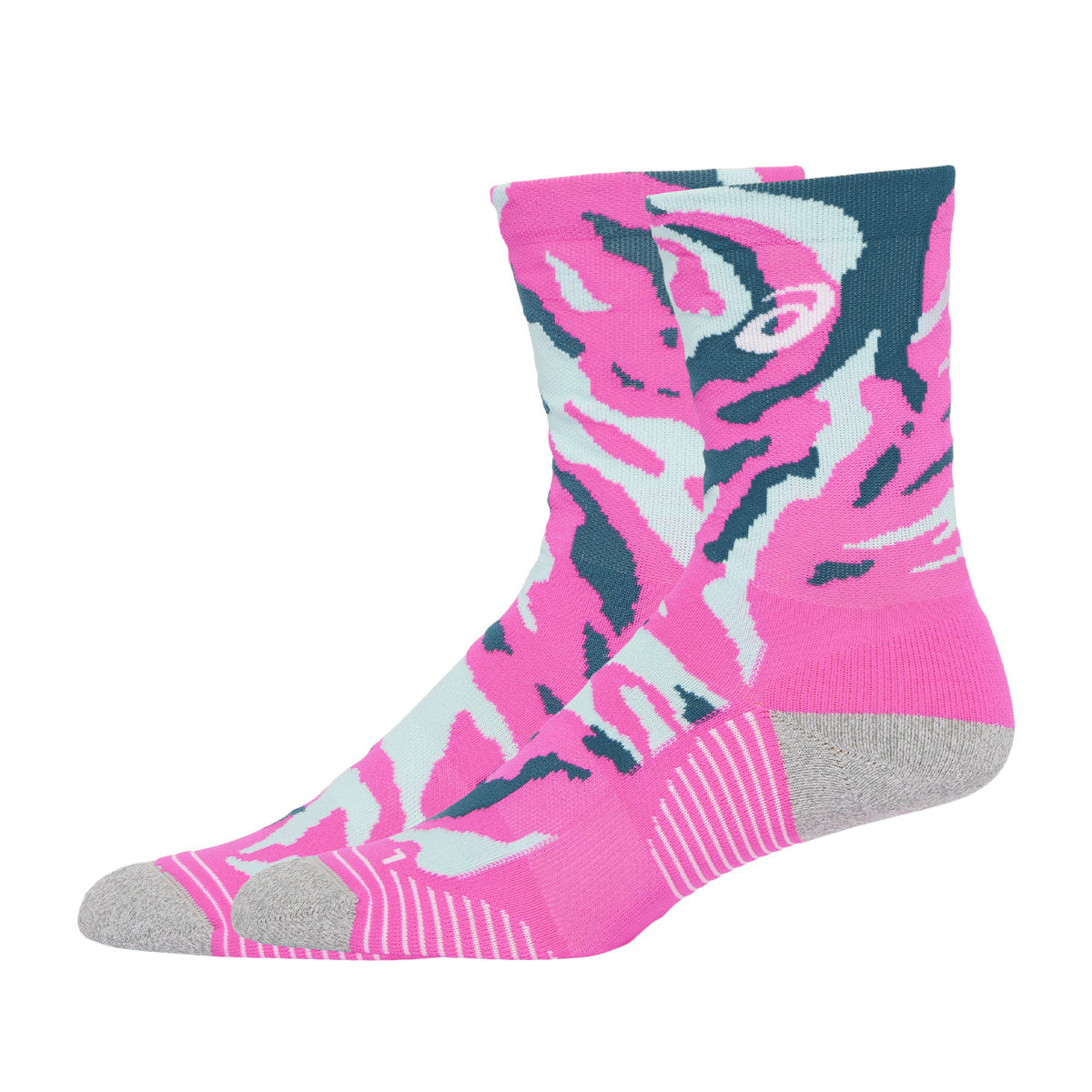 Asics Run Crew Sock Aquamarine Hot Pink גרבי אסיקס