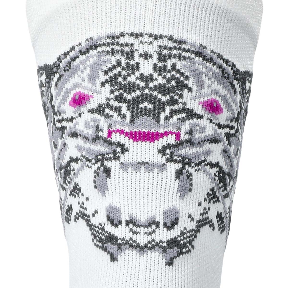 Asics Performance Run Crew Sock Brillant White Bold Magenta גרבי אסיקס