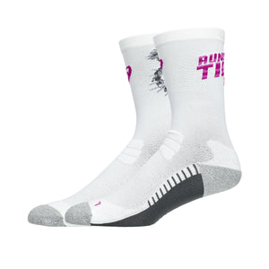 Asics Performance Run Crew Sock Brillant White Bold Magenta גרבי אסיקס