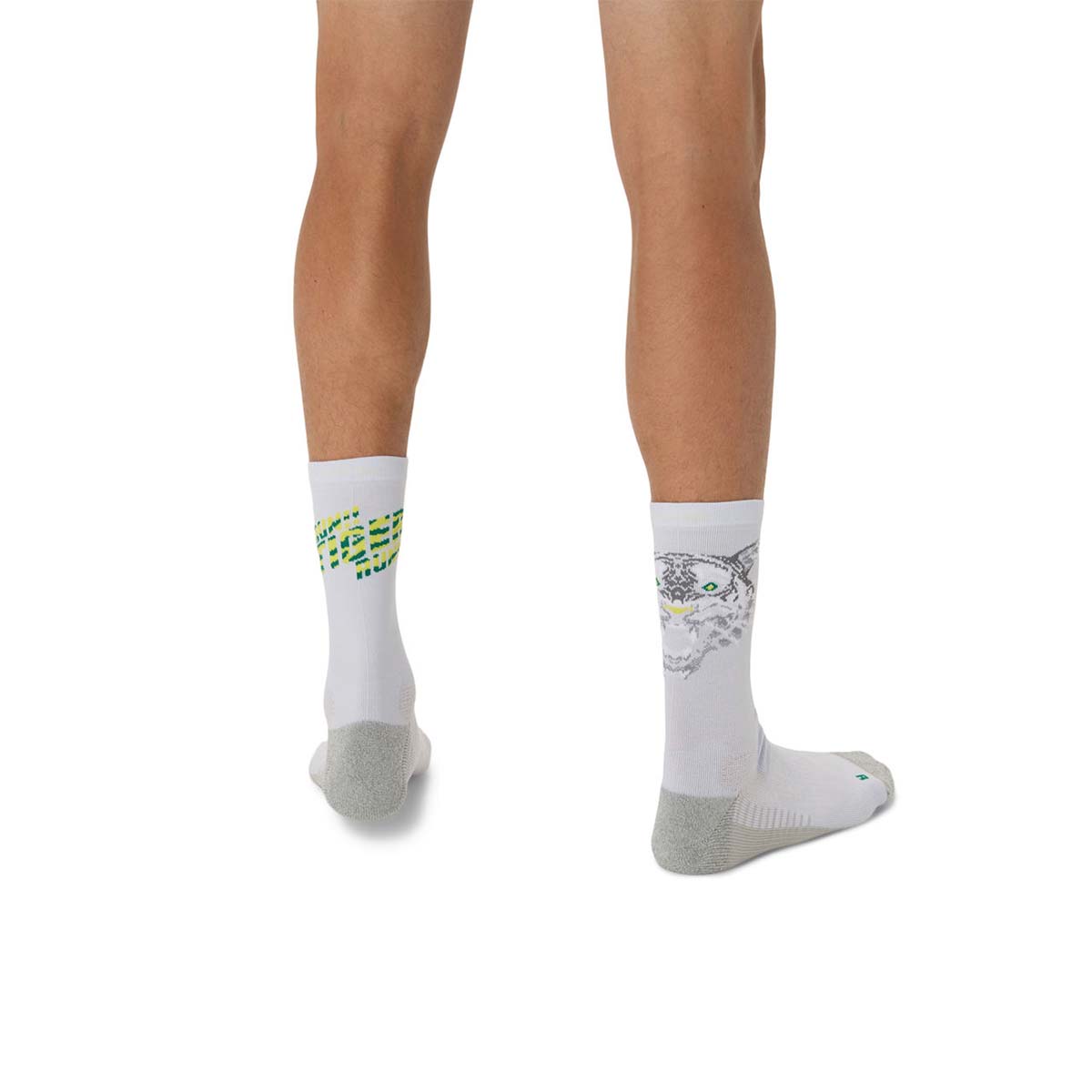 Asics Performance Run Crew Sock Unisex Blue Fade Jasper Green Citron גרבי אסיקס לריצה