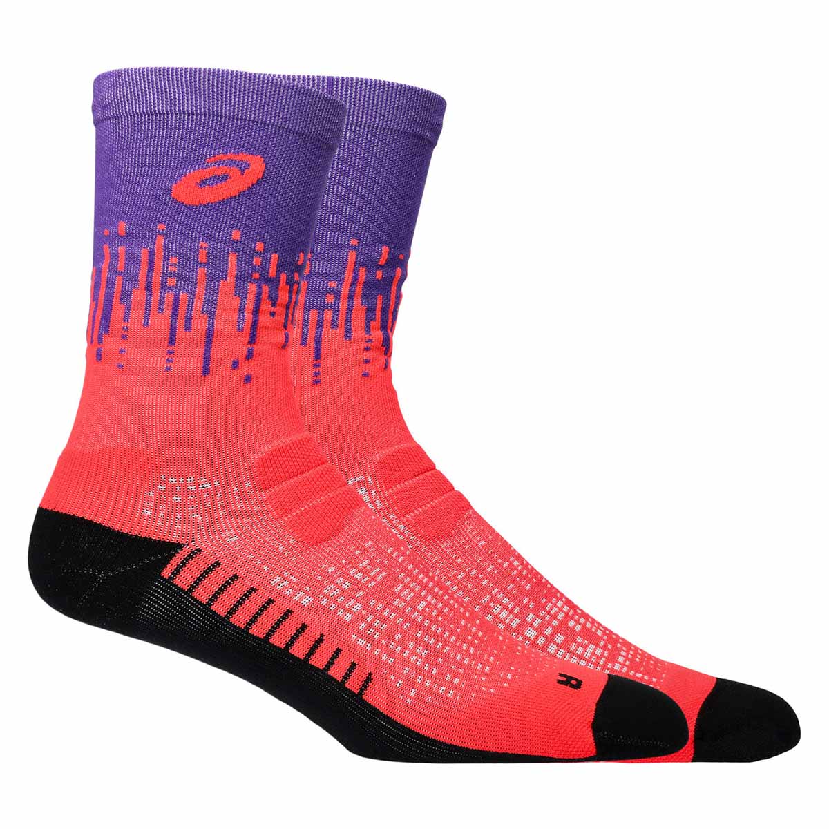 Asics Performance Run Crew Sock Unisex Edo Purple Flash Red גרבי אסיקס לריצה