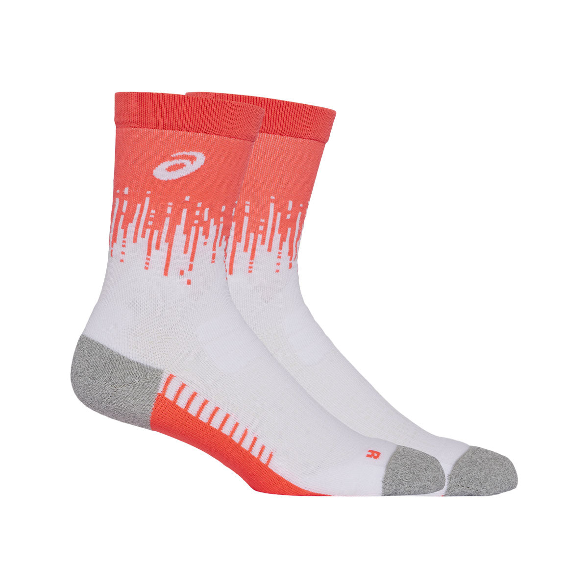 Asics Performance Run Crew Sock Unisex Sunrise Red White גרבי אסיקס