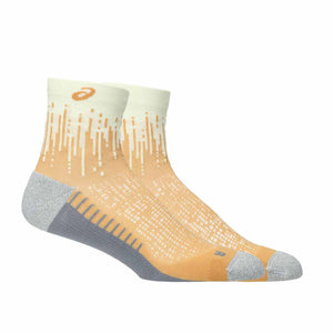 Asics Performance Run Quarter Sock Unisex Oyster White Sandstorm גרבי אסיקס לריצה