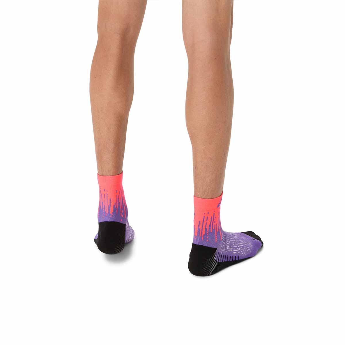 Asics Performance Run Quarter Sock Unisex Flash Red Edo Purple גרבי אסיקס לריצה