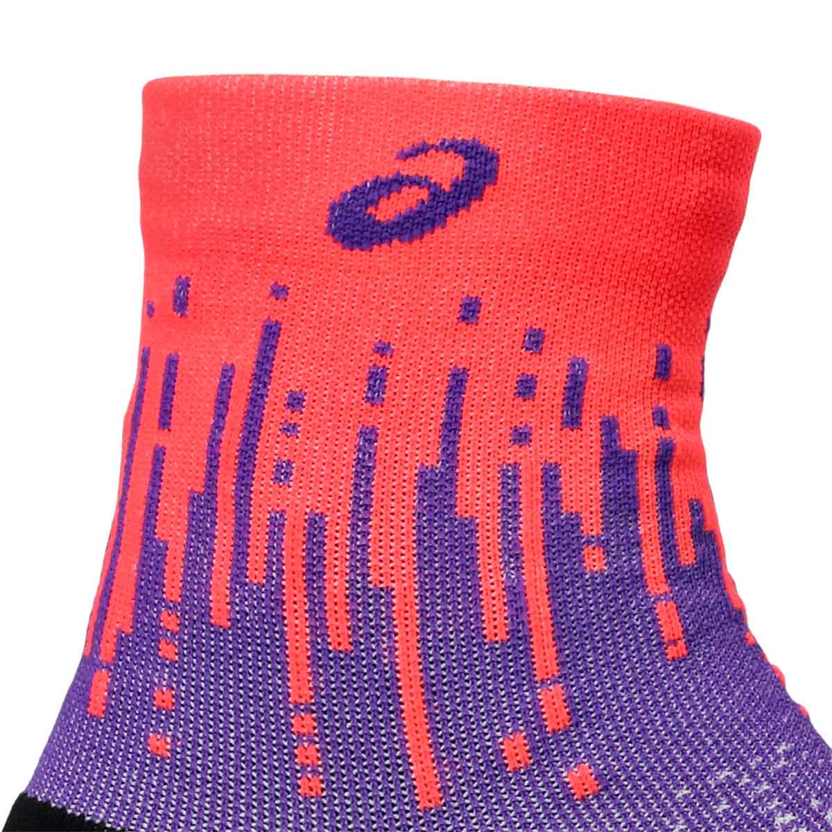 Asics Performance Run Quarter Sock Unisex Flash Red Edo Purple גרבי אסיקס לריצה