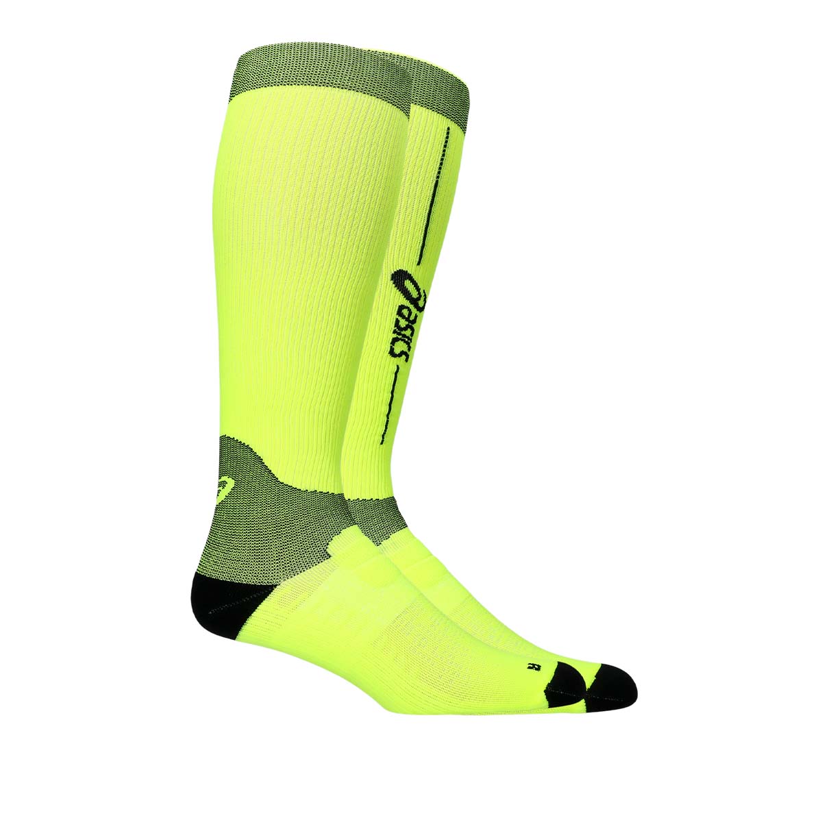 Asics Performance Run Compression Sock Safety Yellow גרבי אסיקס