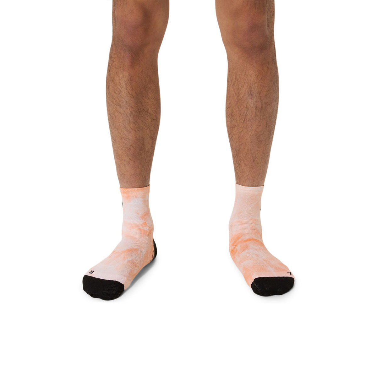 Asics Performance Run Quarter Sock Unisex Brilliant White Orange Glow גרבי אסיקס לריצה