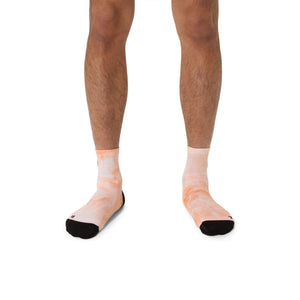 Asics Performance Run Quarter Sock Unisex Brilliant White Orange Glow גרבי אסיקס לריצה