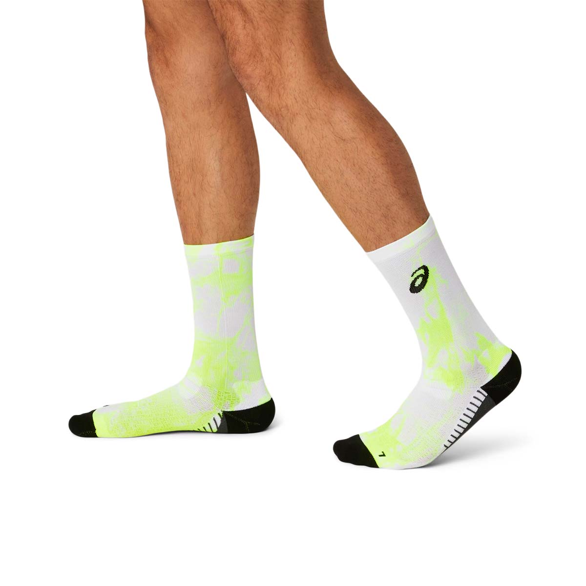 Asics Performance Run Crew Sock Safety Yellow גרבי אסיקס