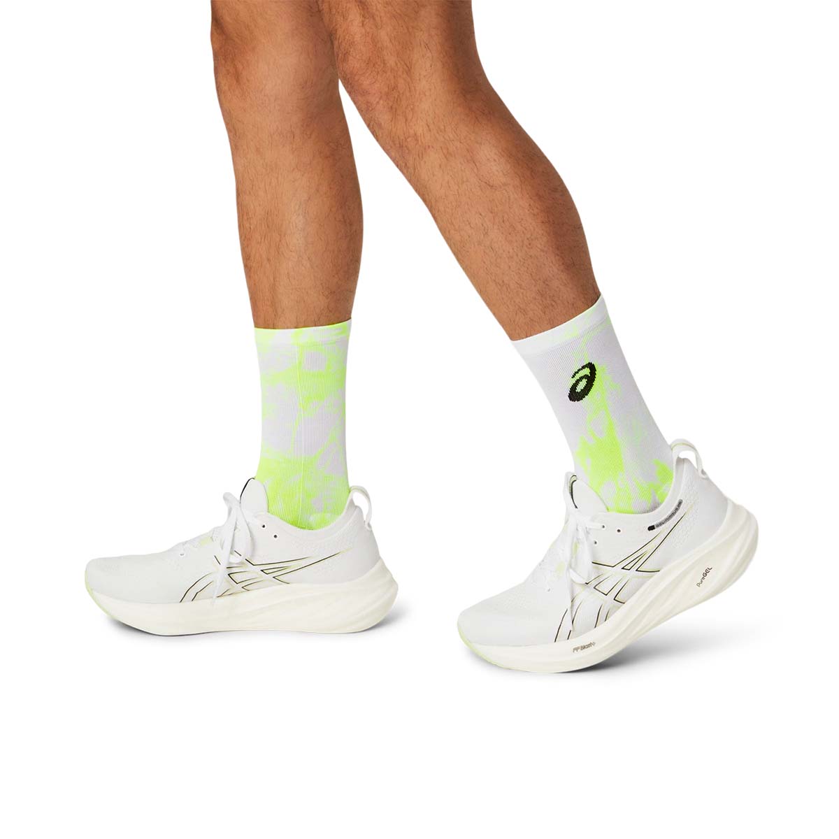 Asics Performance Run Crew Sock Safety Yellow גרבי אסיקס